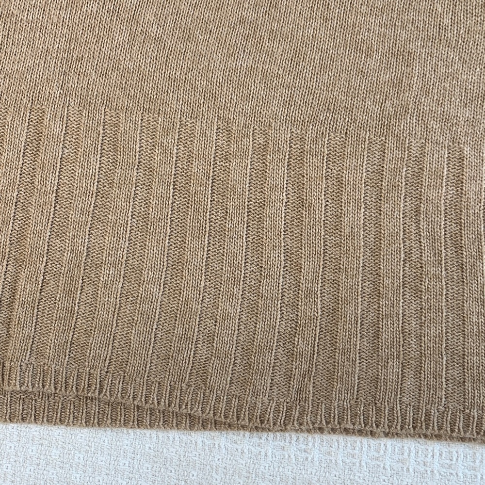 Madewell tan ribbed cropped sweater size XL - Picture 5 of 8